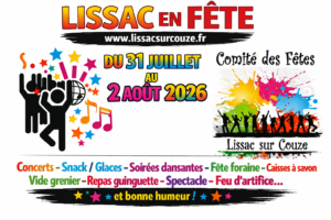 Fête votive du 31 juillet au 2 août 2026